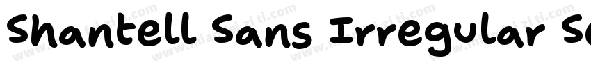 Shantell Sans Irregular SemiBold字体转换